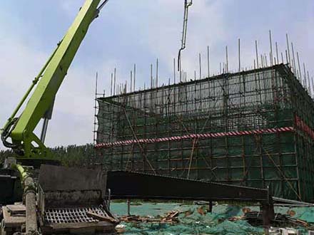 耐熱混凝土泵送現(xiàn)場